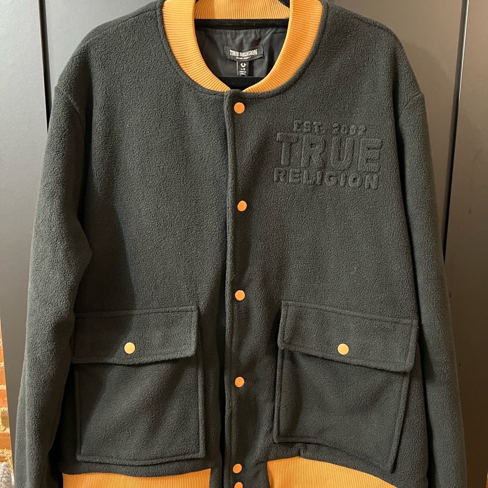 True Religion Mens Bomber Jacket - Picture 5 of 13